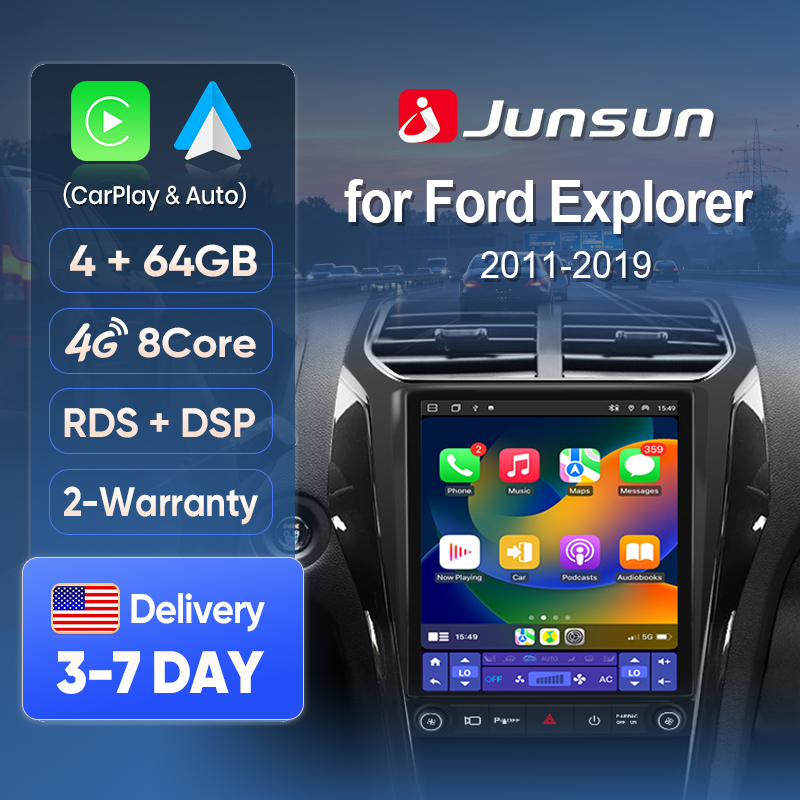 Japanese Lifestyle Called - Junsun Kabelloses CarPlay-Display für Ford Explorer
