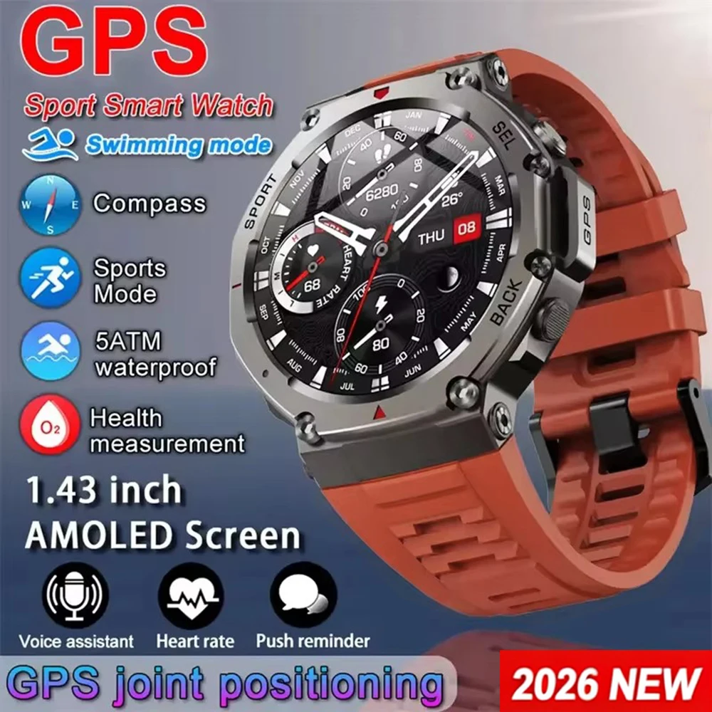 Japanese Lifestyle Called - Herren Smartwatch GPS AMOLED Touchscreen 5ATM