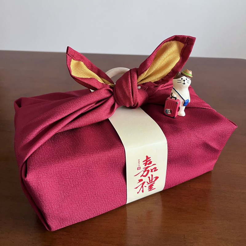Taschentuch im japanischen Sti – Furoshiki Wrap Cloth Bewertung und Preis